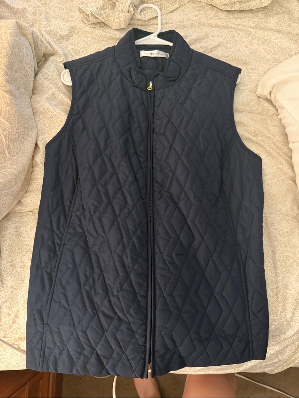 Croft and Barrow Navy Sleeveless Vest - Outerwear